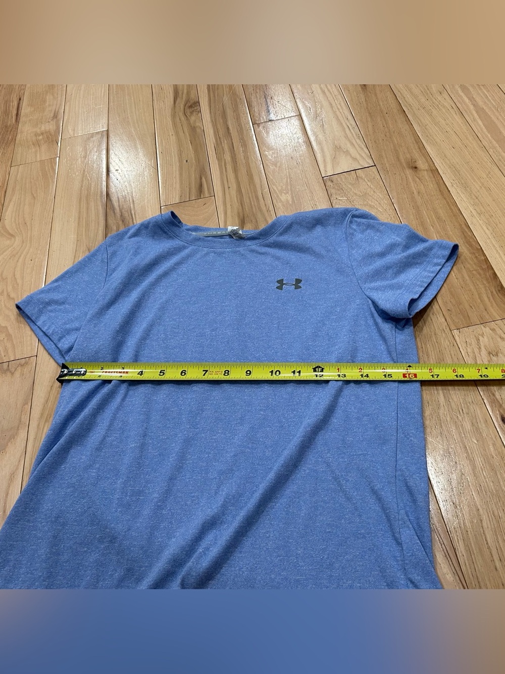Under Armour Threadborne Heat Gear Light Baby Blue Short Sleeve Shirt - Small - Picture 5 of 5
